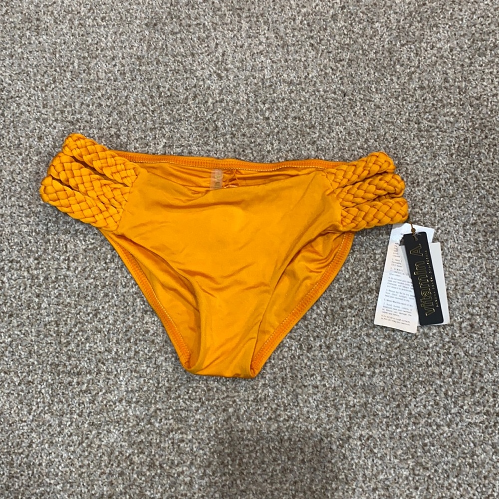 NWT Vitamin A orange bikini bottom